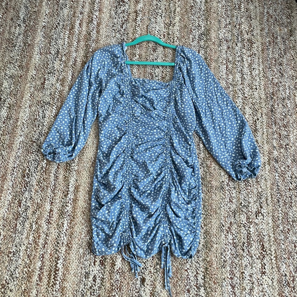 NEW Target Ruched Puff Sleeve Dress